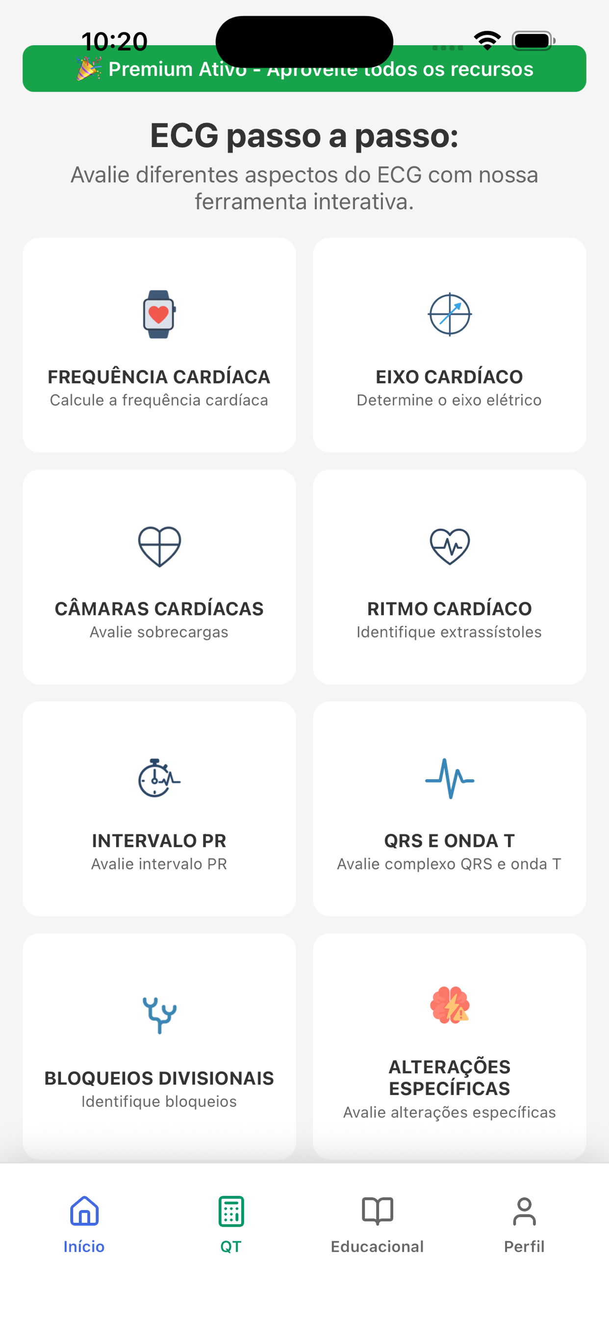 Interface do ECG WM
